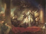 Jean Honore Fragonard The Hight Priest Coresus Sacrifices Himself to Save Callirhoe (mk05) oil painting picture wholesale